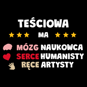 Mózg Serce Ręce Teściowa - Torba Na Zakupy Czarna