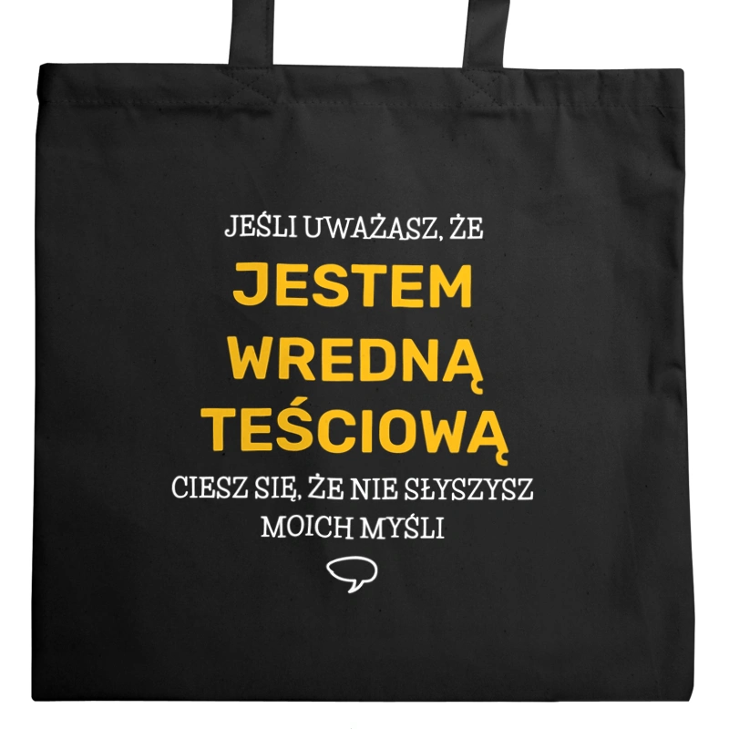 Wredna Teściowa - Torba Na Zakupy Czarna