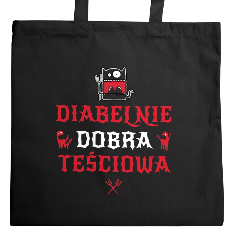 Diabelnie Dobra Teściowa - Torba Na Zakupy Czarna