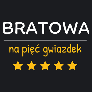 Bratowa Na 5 Gwiazdek - Damska Koszulka Czarna