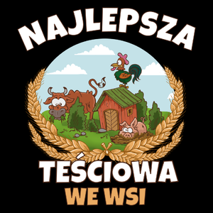 Najlepsza teściowa we wsi - Torba Na Zakupy Czarna