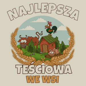 Najlepsza teściowa we wsi - Torba Na Zakupy Natural