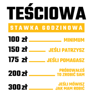 stawka godzinowa teściowa - Kubek Biały