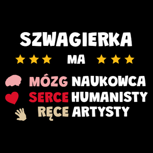 Mózg Serce Ręce Szwagierka - Torba Na Zakupy Czarna