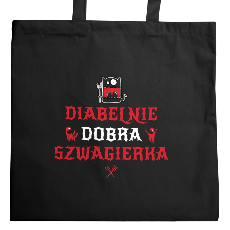 Diabelnie Dobra Szwagierka - Torba Na Zakupy Czarna