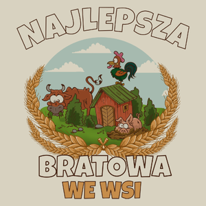 Najlepsza bratowa we wsi - Torba Na Zakupy Natural