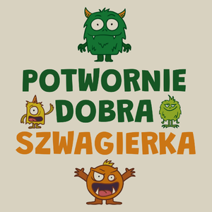 Potwornie Dobra Szwagierka - Torba Na Zakupy Natural