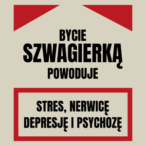 Bycie Szwagierką - Torba Na Zakupy Natural