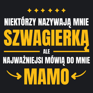 Mama Szwagierka - Damska Koszulka Czarna