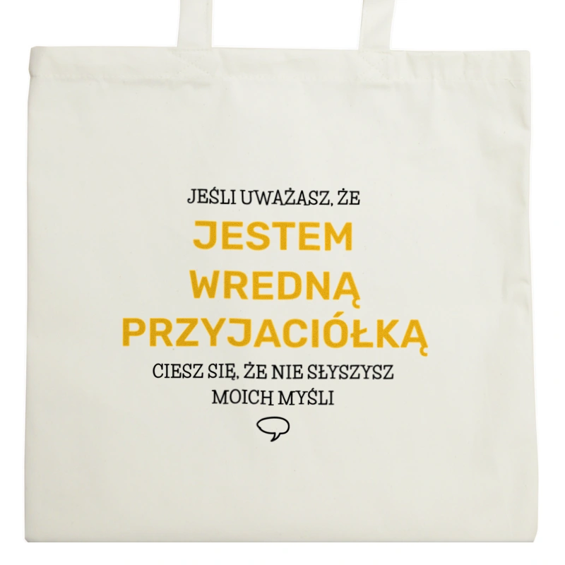 Wredna Przyjaciółka - Torba Na Zakupy Natural