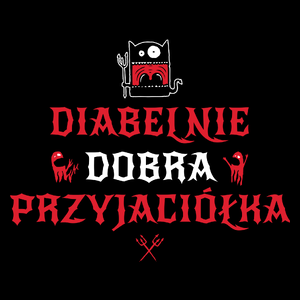 Diabelnie Dobra Przyjaciółka - Torba Na Zakupy Czarna