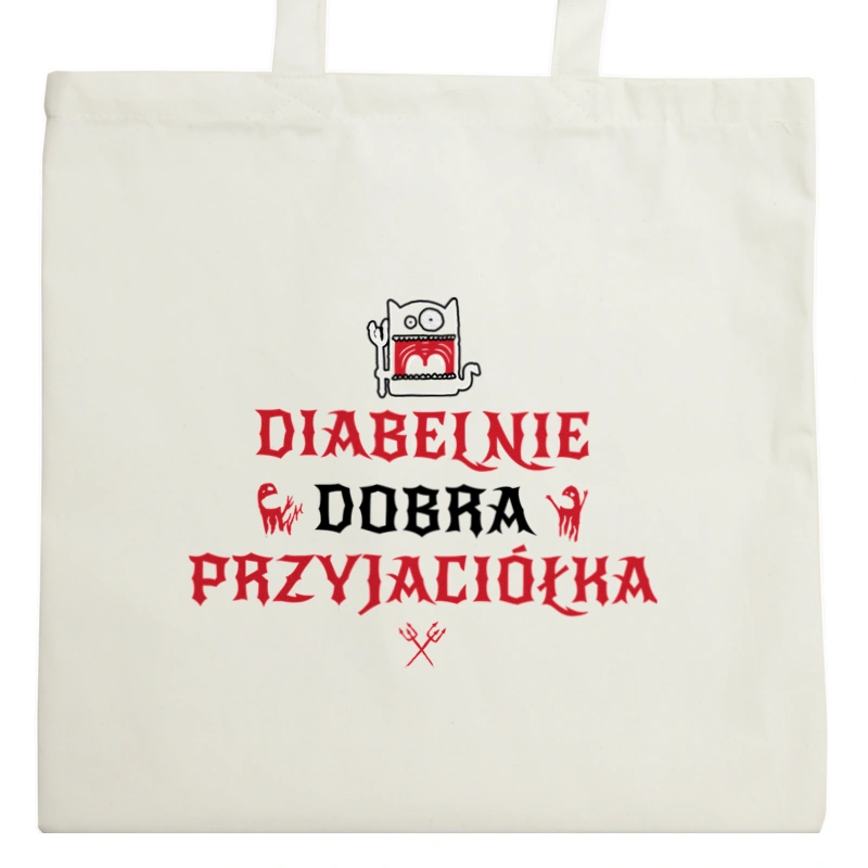 Diabelnie Dobra Przyjaciółka - Torba Na Zakupy Natural