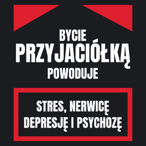 Bycie Przyjaciółką - Damska Koszulka Czarna