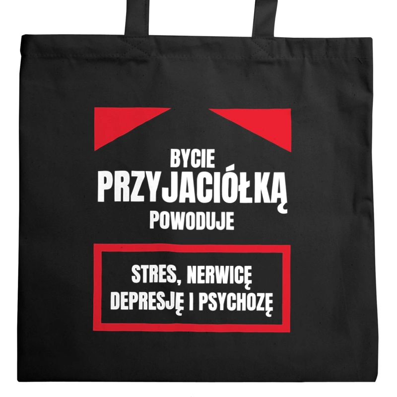 Bycie Przyjaciółką - Torba Na Zakupy Czarna