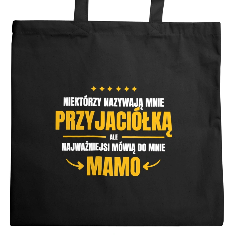 Mama Przyjaciółka - Torba Na Zakupy Czarna