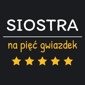 Siostra Na 5 Gwiazdek - Damska Koszulka Czarna