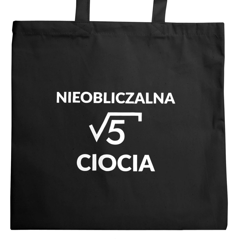 Nieobliczalna Ciocia - Torba Na Zakupy Czarna