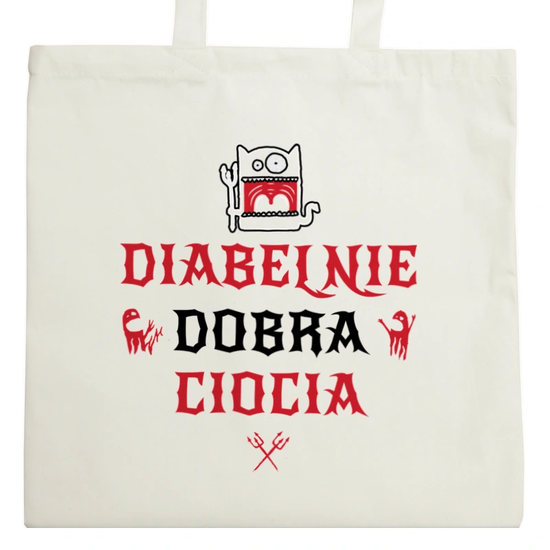 Diabelnie Dobra Ciocia - Torba Na Zakupy Natural