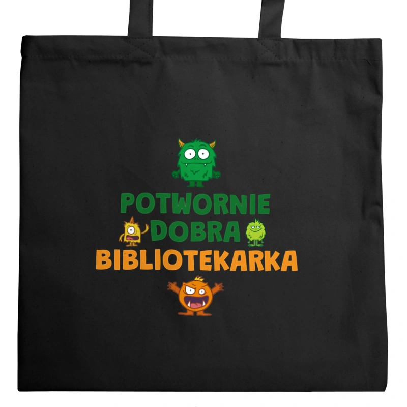 Potwornie Dobra Bibliotekarka - Torba Na Zakupy Czarna