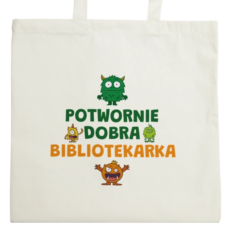 Potwornie Dobra Bibliotekarka - Torba Na Zakupy Natural