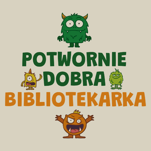 Potwornie Dobra Bibliotekarka - Torba Na Zakupy Natural