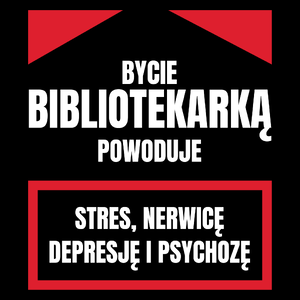 Bycie Bibliotekarką - Torba Na Zakupy Czarna