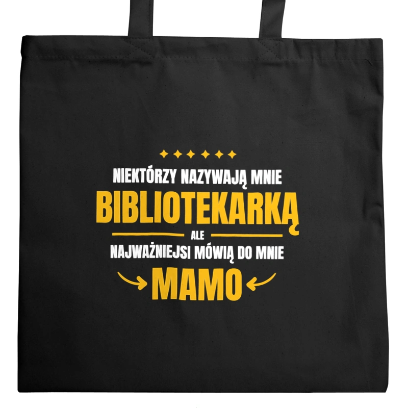 Mama Bibliotekarka - Torba Na Zakupy Czarna