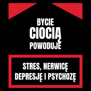 Bycie Ciocią - Torba Na Zakupy Czarna