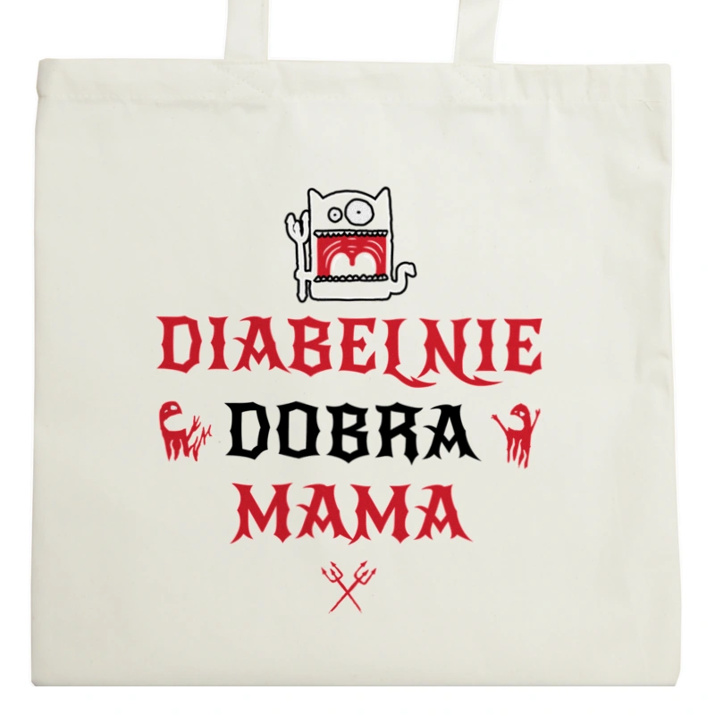 Diabelnie Dobra Mama - Torba Na Zakupy Natural