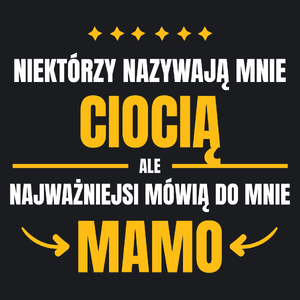 Mama Ciocia - Damska Koszulka Czarna