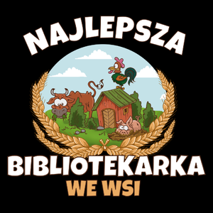 Najlepsza bibliotekarka we wsi - Torba Na Zakupy Czarna