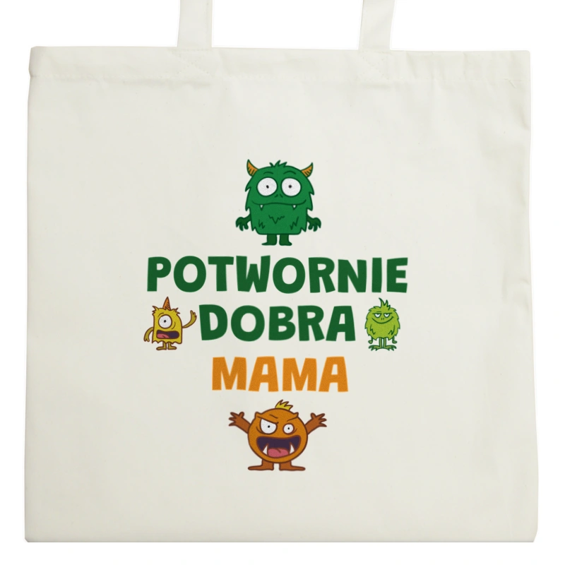 Potwornie Dobra Mama - Torba Na Zakupy Natural