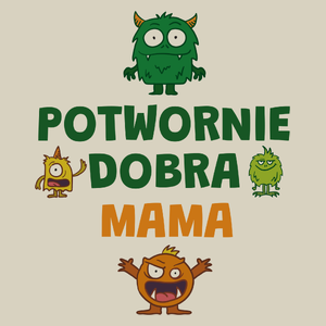 Potwornie Dobra Mama - Torba Na Zakupy Natural