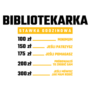 stawka godzinowa bibliotekarka - Kubek Biały