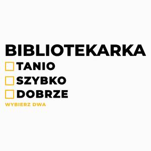 szybko tanio dobrze bibliotekarka - Poduszka Biała