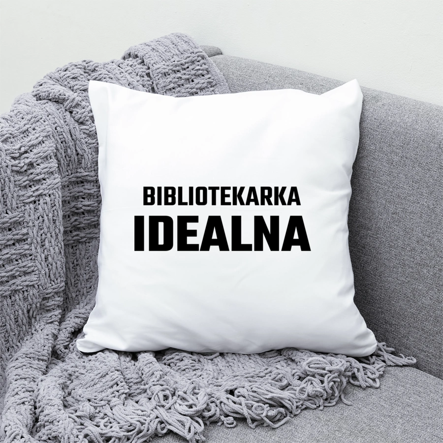 Bibliotekarka Idealna - Poduszka Biała