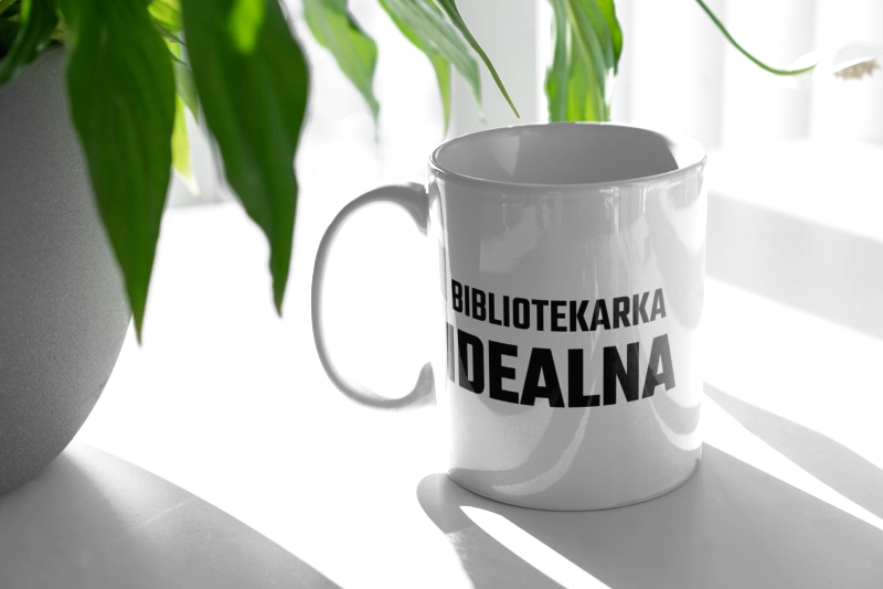 Bibliotekarka Idealna - Kubek Biały