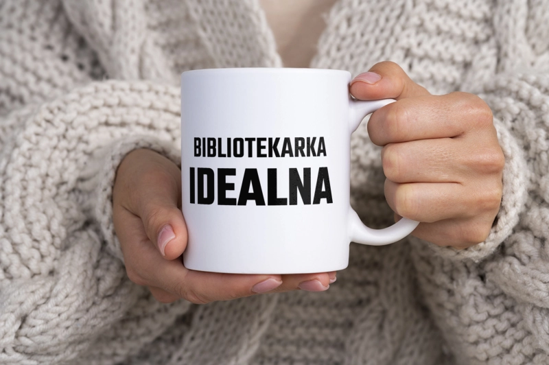 Bibliotekarka Idealna - Kubek Biały