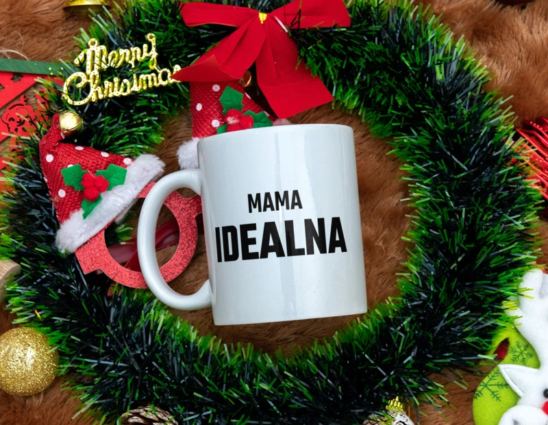 Mama Idealna - Kubek Biały