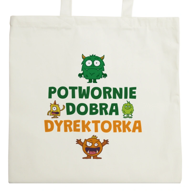 Potwornie Dobra Dyrektorka - Torba Na Zakupy Natural