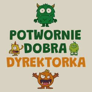 Potwornie Dobra Dyrektorka - Torba Na Zakupy Natural