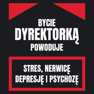 Bycie Dyrektorką - Damska Koszulka Czarna