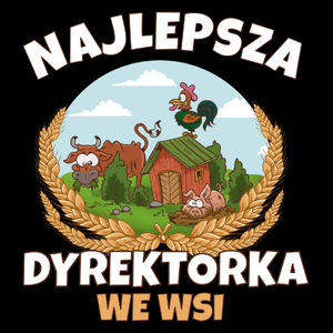 Najlepsza dyrektorka we wsi - Torba Na Zakupy Czarna