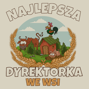 Najlepsza dyrektorka we wsi - Torba Na Zakupy Natural