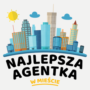 Najlepsza Agentka W Mieście - Damska Koszulka Biała