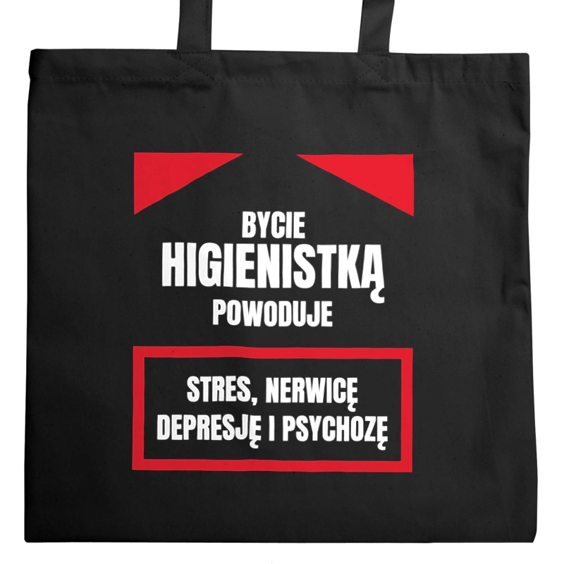 Bycie Higienistką - Torba Na Zakupy Czarna