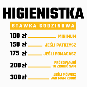 stawka godzinowa higienistka - Poduszka Biała