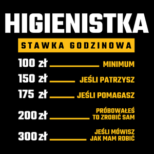 stawka godzinowa higienistka - Torba Na Zakupy Czarna