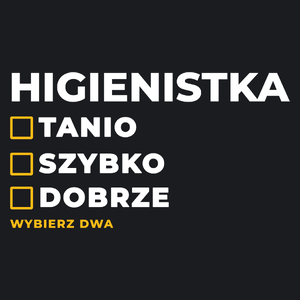 szybko tanio dobrze higienistka - Damska Koszulka Czarna