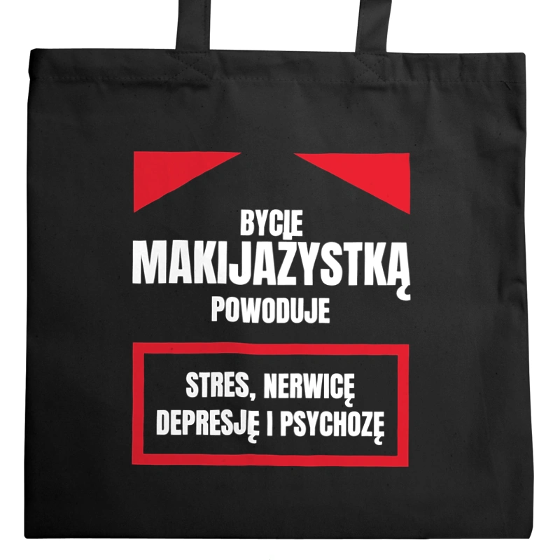 Bycie Makijażystką - Torba Na Zakupy Czarna